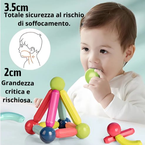 Gioco Educativo Bastoni Magnetici 64PZ™