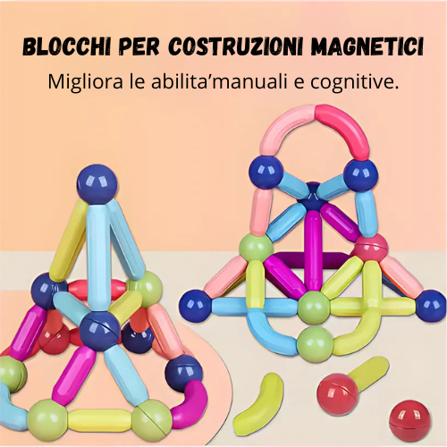 Gioco Educativo Bastoni Magnetici 64PZ™